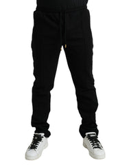 Dolce & Gabbana Black Cotton Blend Jogger Sweatpants Pants -   -  Dolce & Gabbana.