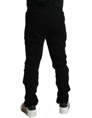 Dolce & Gabbana Black Cotton Blend Jogger Sweatpants Pants -   -  Dolce & Gabbana.