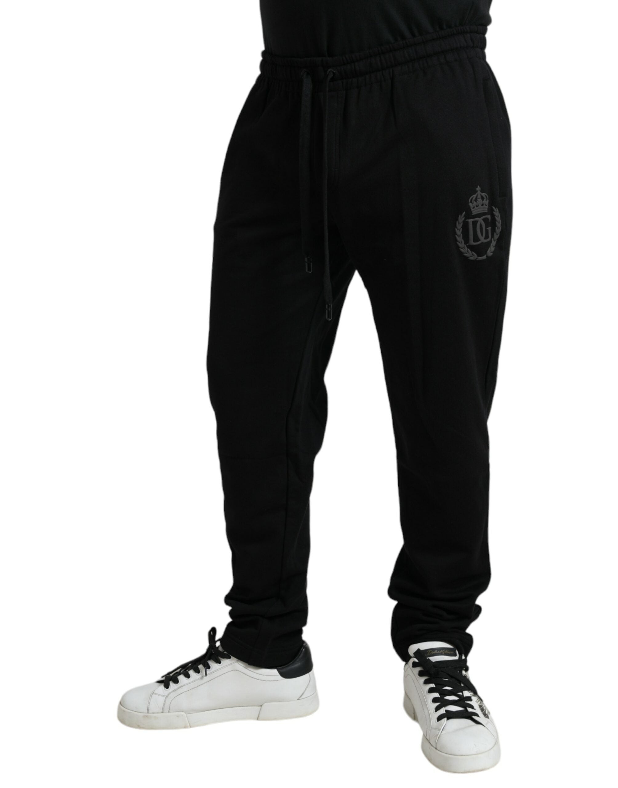 Dolce & Gabbana Black Cotton Logo Jogger Men Sweatpants Pants -   -  Dolce & Gabbana. Dolce & Gabbana Black Cotton Logo Jogger Men Sweatpants Pants -   -  Dolce & Gabbana.