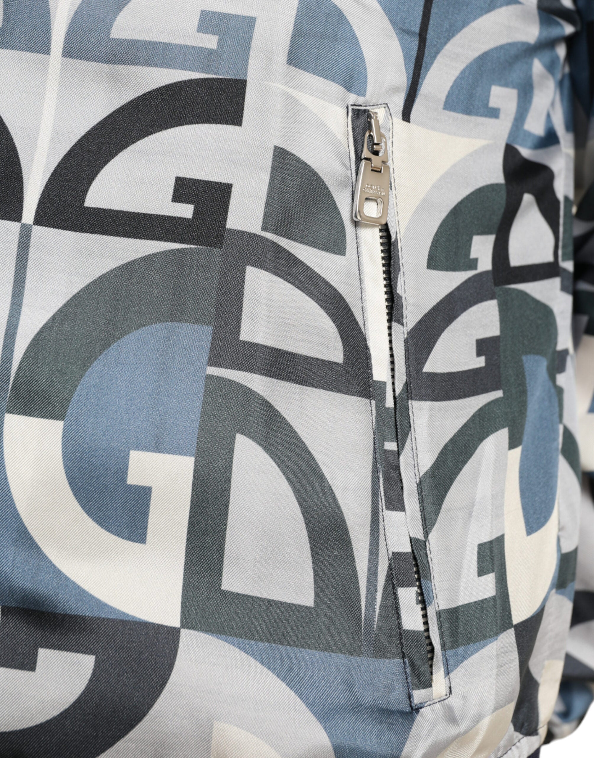 Dolce & Gabbana Multicolor Logo Print Bomber Blouson Jacket -   -  Dolce & Gabbana. Dolce & Gabbana Multicolor Logo Print Bomber Blouson Jacket -   -  Dolce & Gabbana.