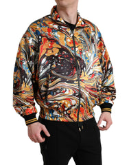 Dolce & Gabbana Multicolor Abstract Polyester Bomber Jacket -   -  Dolce & Gabbana.