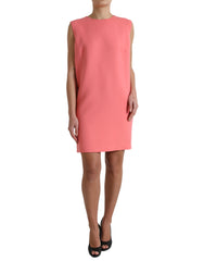 Dolce & Gabbana Pink Virgin Wool Sleeveless Mini Dress -   -  Dolce & Gabbana.