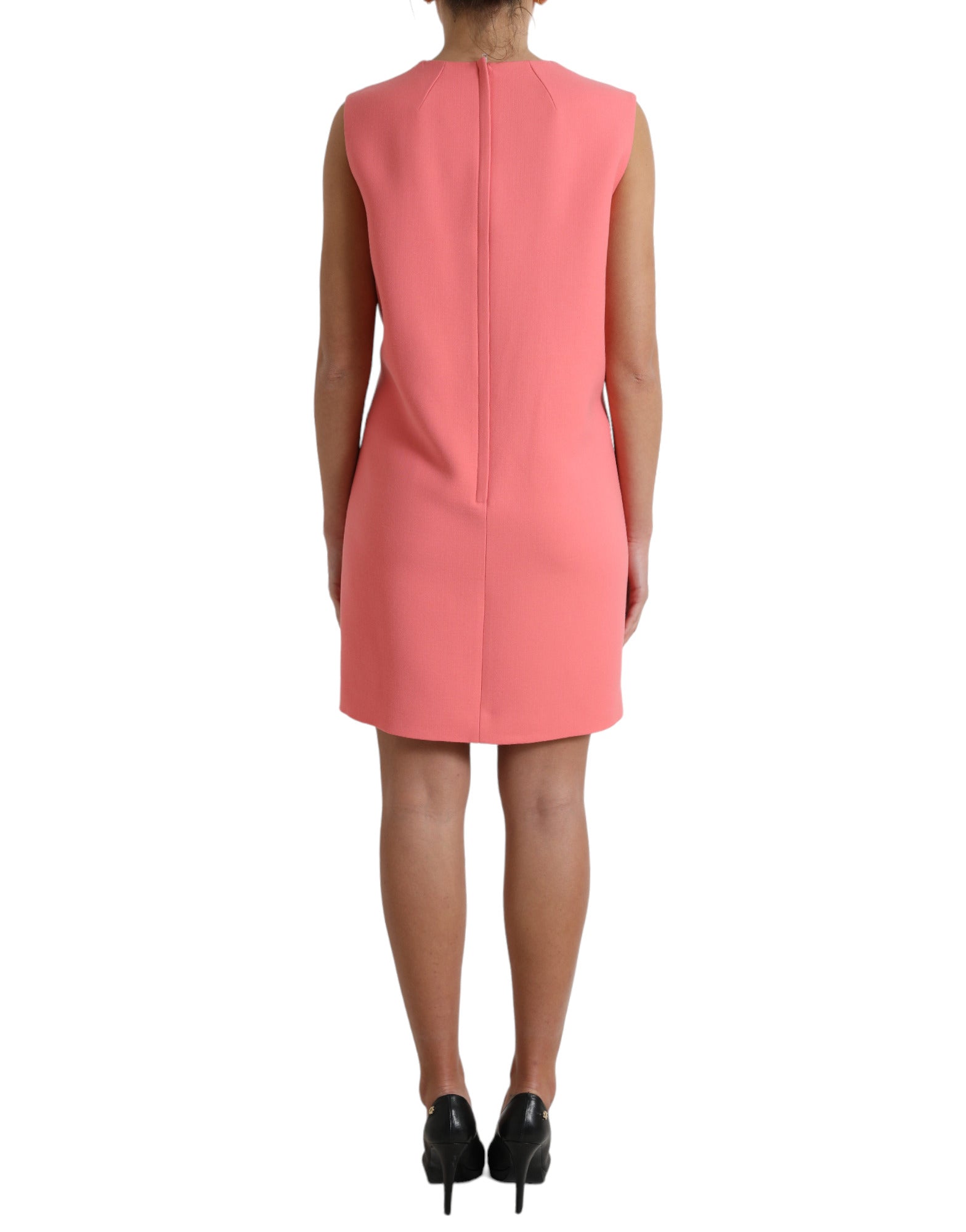 Dolce & Gabbana Pink Virgin Wool Sleeveless Mini Dress -   -  Dolce & Gabbana. Dolce & Gabbana Pink Virgin Wool Sleeveless Mini Dress -   -  Dolce & Gabbana.