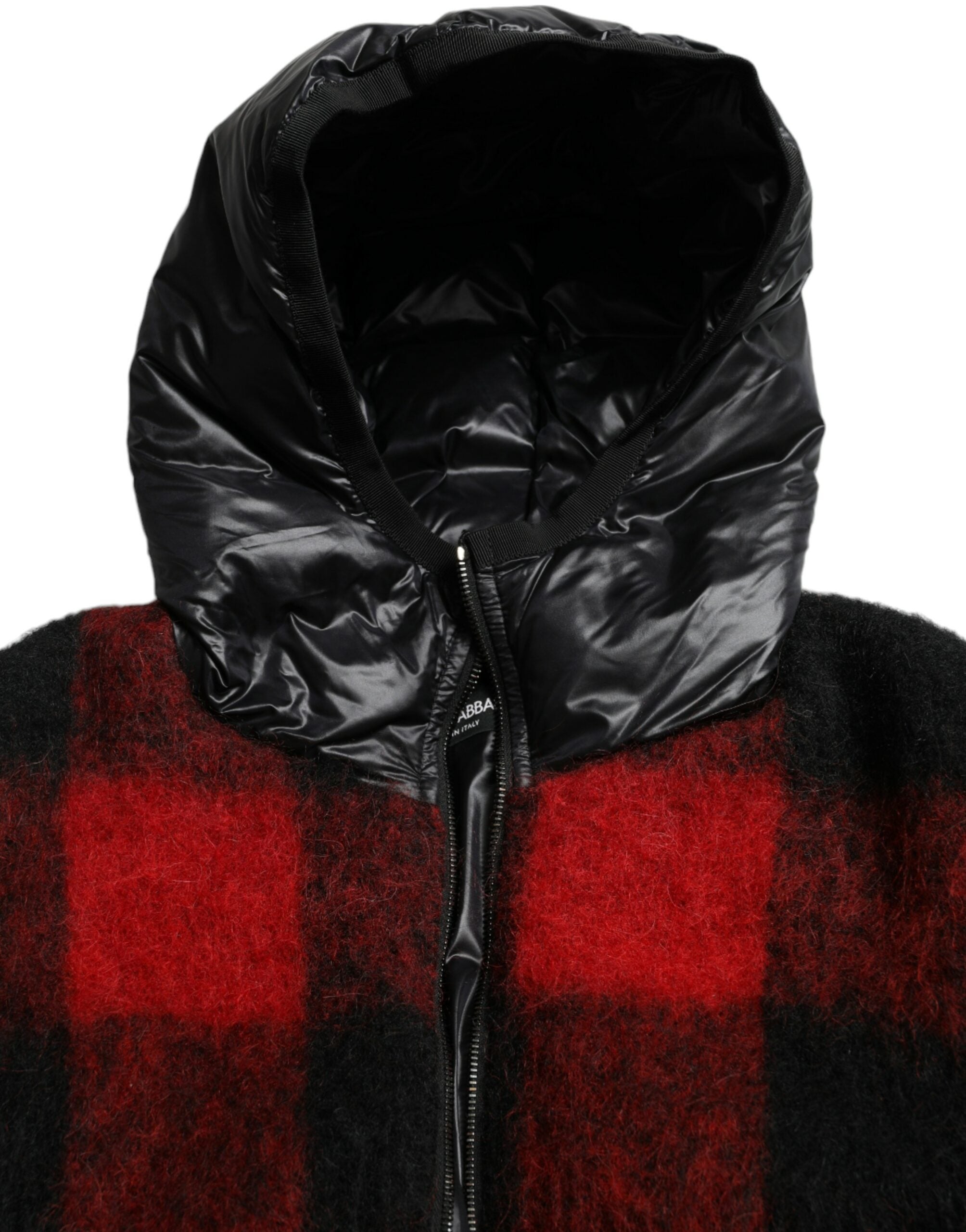 Dolce & Gabbana Black Red Buffalo Check Hooded Poncho Jacket -   -  Dolce & Gabbana. Dolce & Gabbana Black Red Buffalo Check Hooded Poncho Jacket -   -  Dolce & Gabbana.