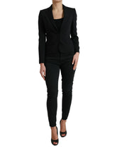 Dolce & Gabbana Black Wool Single Breasted Blazer Coat Jacket -   -  Dolce & Gabbana.