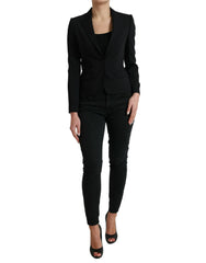 Dolce & Gabbana Black Wool Single Breasted Blazer Coat Jacket -   -  Dolce & Gabbana.
