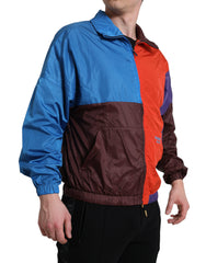 Dolce & Gabbana Multicolor Color Windbreaker Jacket -   -  Dolce & Gabbana.
