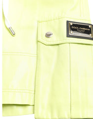 Dolce & Gabbana Light Green Cotton Men Cargo Bermuda Shorts -   -  Dolce & Gabbana.