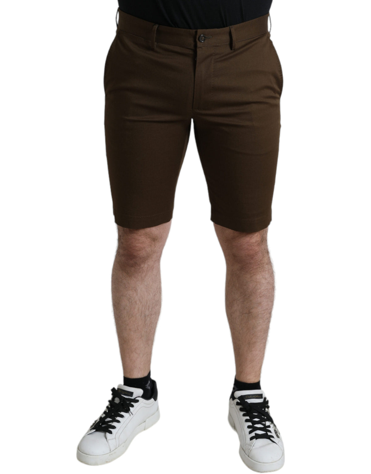 Dolce & Gabbana Brown Cotton Stretch Men Bermuda Shorts -   -  Dolce & Gabbana.