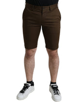 Dolce & Gabbana Brown Cotton Stretch Men Bermuda Shorts -   -  Dolce & Gabbana.