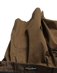 Dolce & Gabbana Brown Cotton Stretch Men Bermuda Shorts -   -  Dolce & Gabbana.