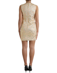 Dolce & Gabbana Metallic Floral Jacquard A-line Mini Dress -   -  Dolce & Gabbana.