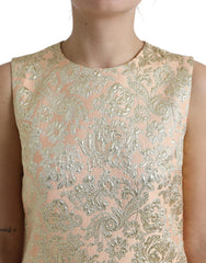 Dolce & Gabbana Metallic Floral Jacquard A-line Mini Dress -   -  Dolce & Gabbana.
