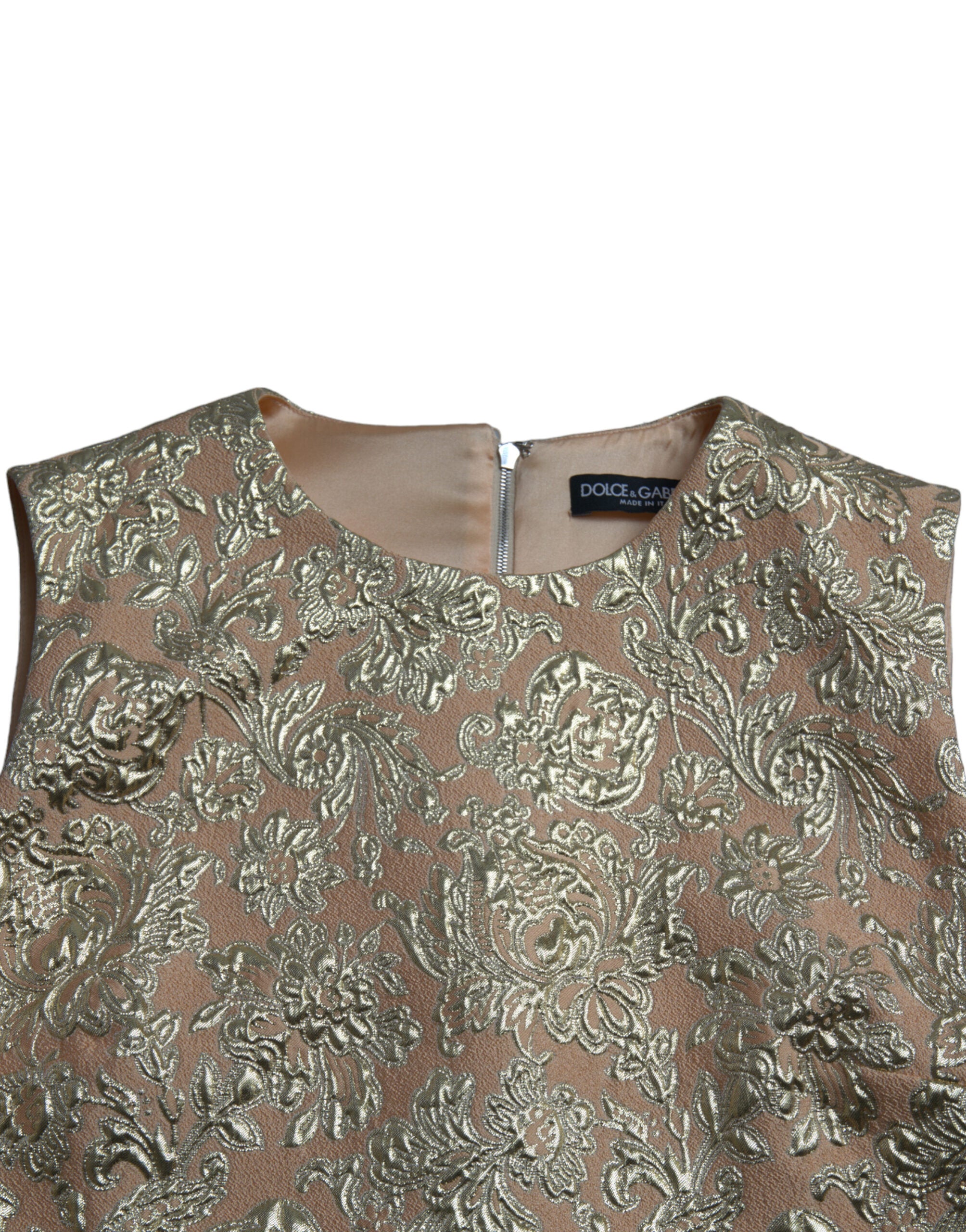 Dolce & Gabbana Metallic Floral Jacquard A-line Mini Dress -   -  Dolce & Gabbana. Dolce & Gabbana Metallic Floral Jacquard A-line Mini Dress -   -  Dolce & Gabbana.