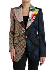 Dolce & Gabbana Multicolor Floral Patchwork Jacquard Jacket -   -  Dolce & Gabbana.