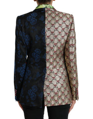 Dolce & Gabbana Multicolor Floral Patchwork Jacquard Jacket -   -  Dolce & Gabbana.
