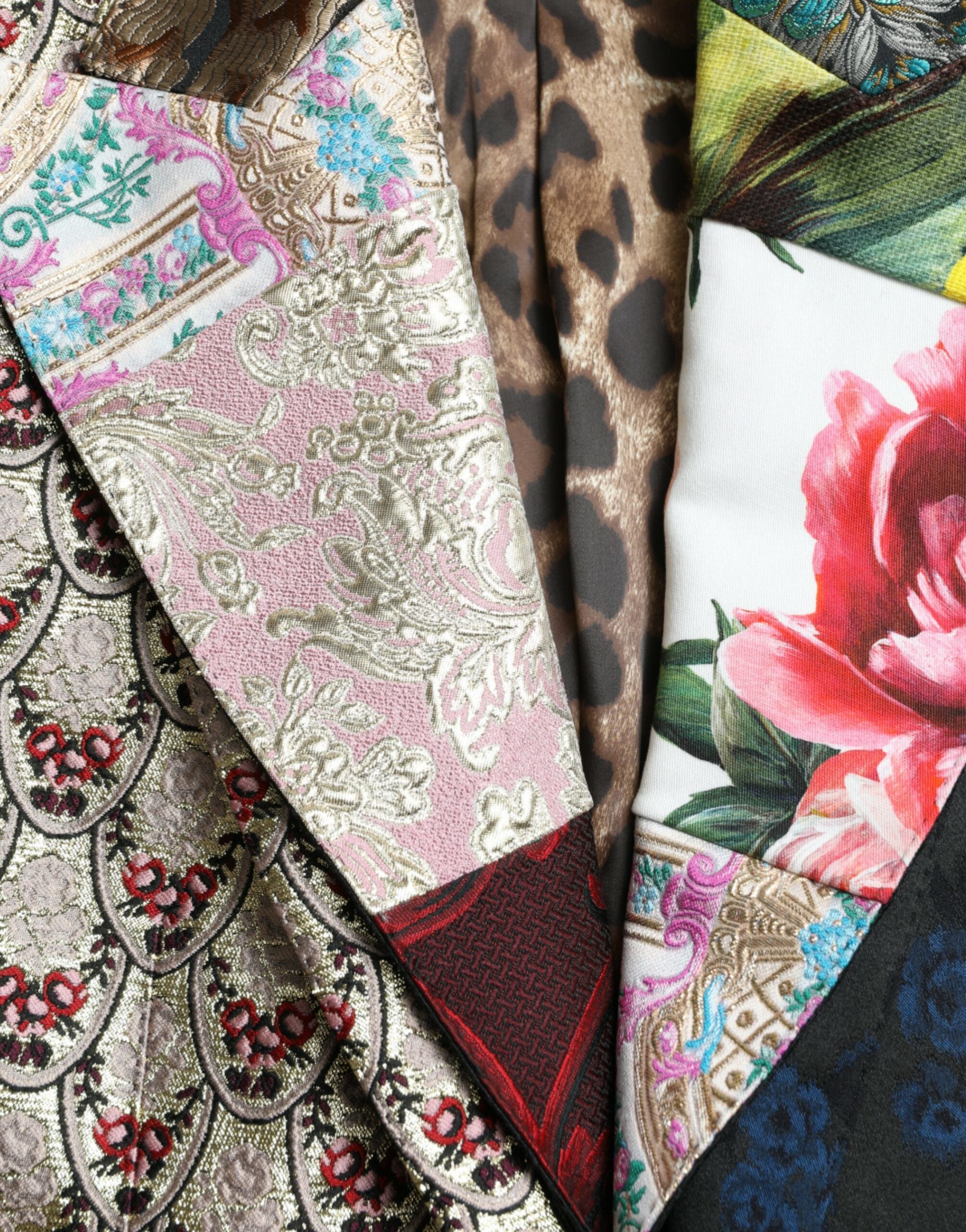 Dolce & Gabbana Multicolor Floral Patchwork Jacquard Jacket -   -  Dolce & Gabbana. Dolce & Gabbana Multicolor Floral Patchwork Jacquard Jacket -   -  Dolce & Gabbana.