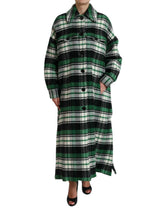 Dolce & Gabbana Green Plaid Long Sleeve Casual Coat Jacket -   -  Dolce & Gabbana.