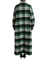 Dolce & Gabbana Green Plaid Long Sleeve Casual Coat Jacket -   -  Dolce & Gabbana.