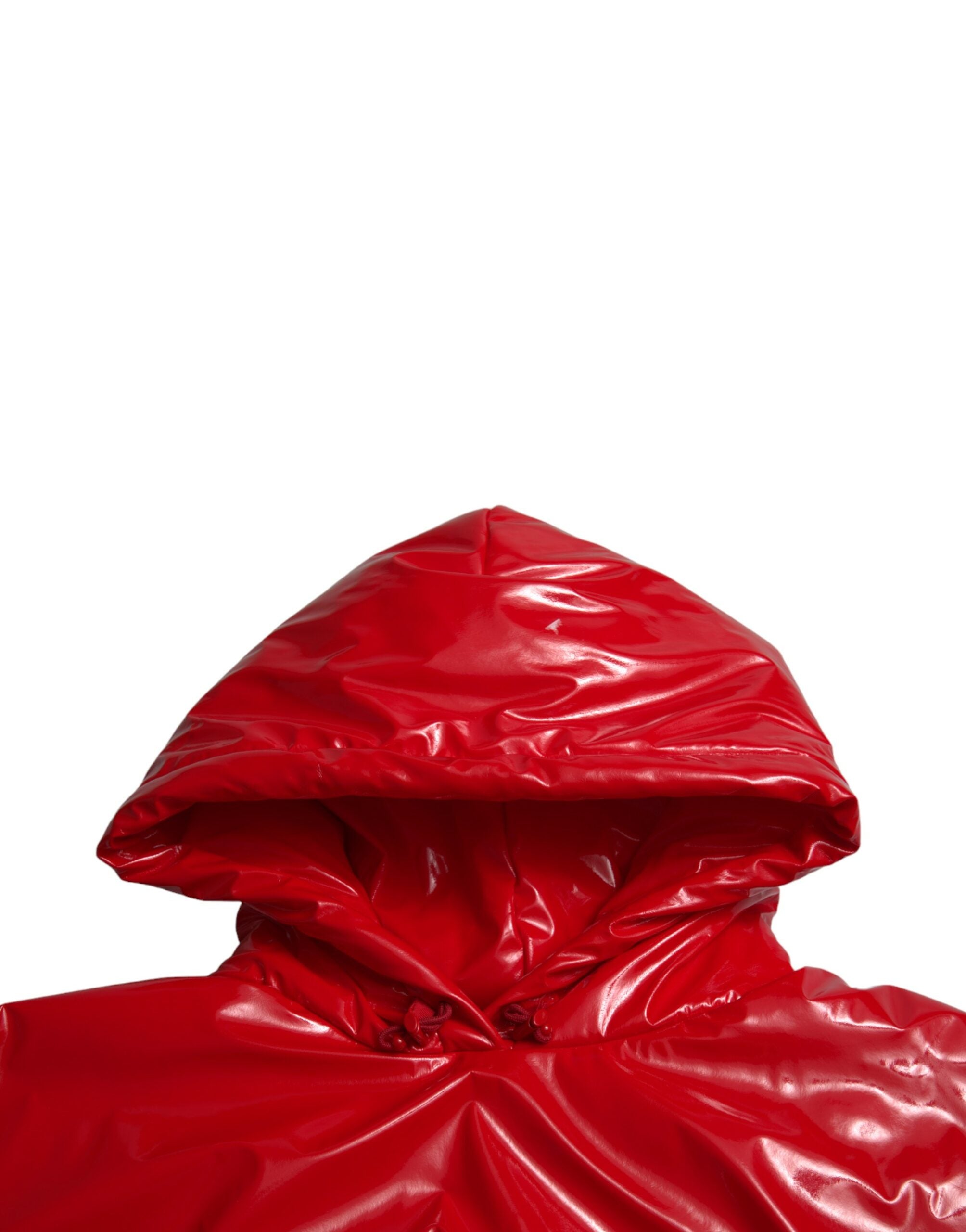Dolce & Gabbana Shiny Red Hooded Cropped Short Coat Jacket -   -  Dolce & Gabbana. Dolce & Gabbana Shiny Red Hooded Cropped Short Coat Jacket -   -  Dolce & Gabbana.