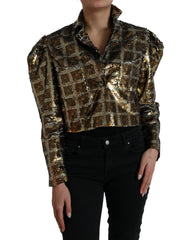 Dolce & Gabbana Multicolor Polyester Sequined Cropped Jacket -   -  Dolce & Gabbana.
