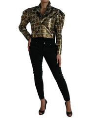 Dolce & Gabbana Multicolor Polyester Sequined Cropped Jacket -   -  Dolce & Gabbana.