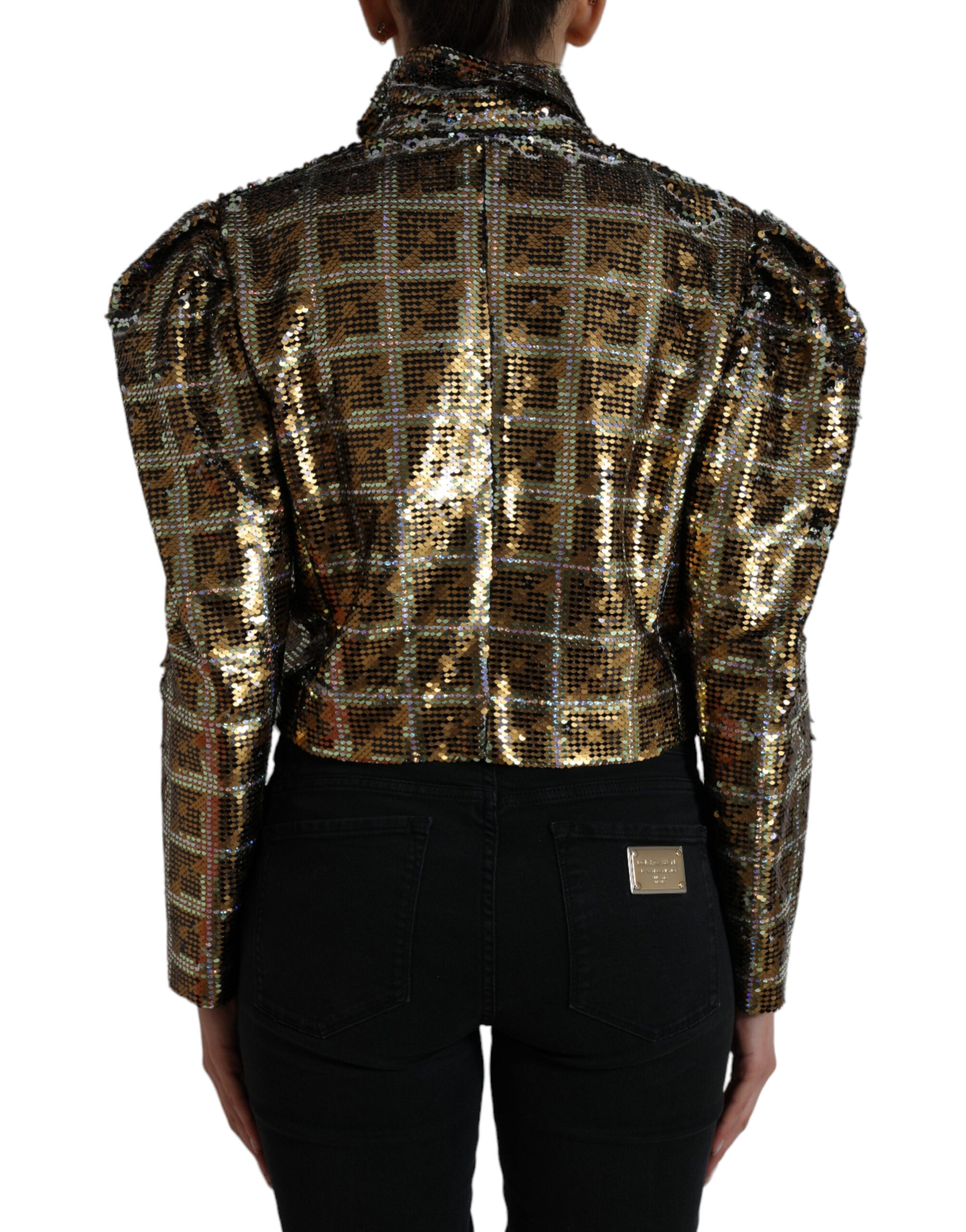 Dolce & Gabbana Multicolor Polyester Sequined Cropped Jacket -   -  Dolce & Gabbana. Dolce & Gabbana Multicolor Polyester Sequined Cropped Jacket -   -  Dolce & Gabbana.