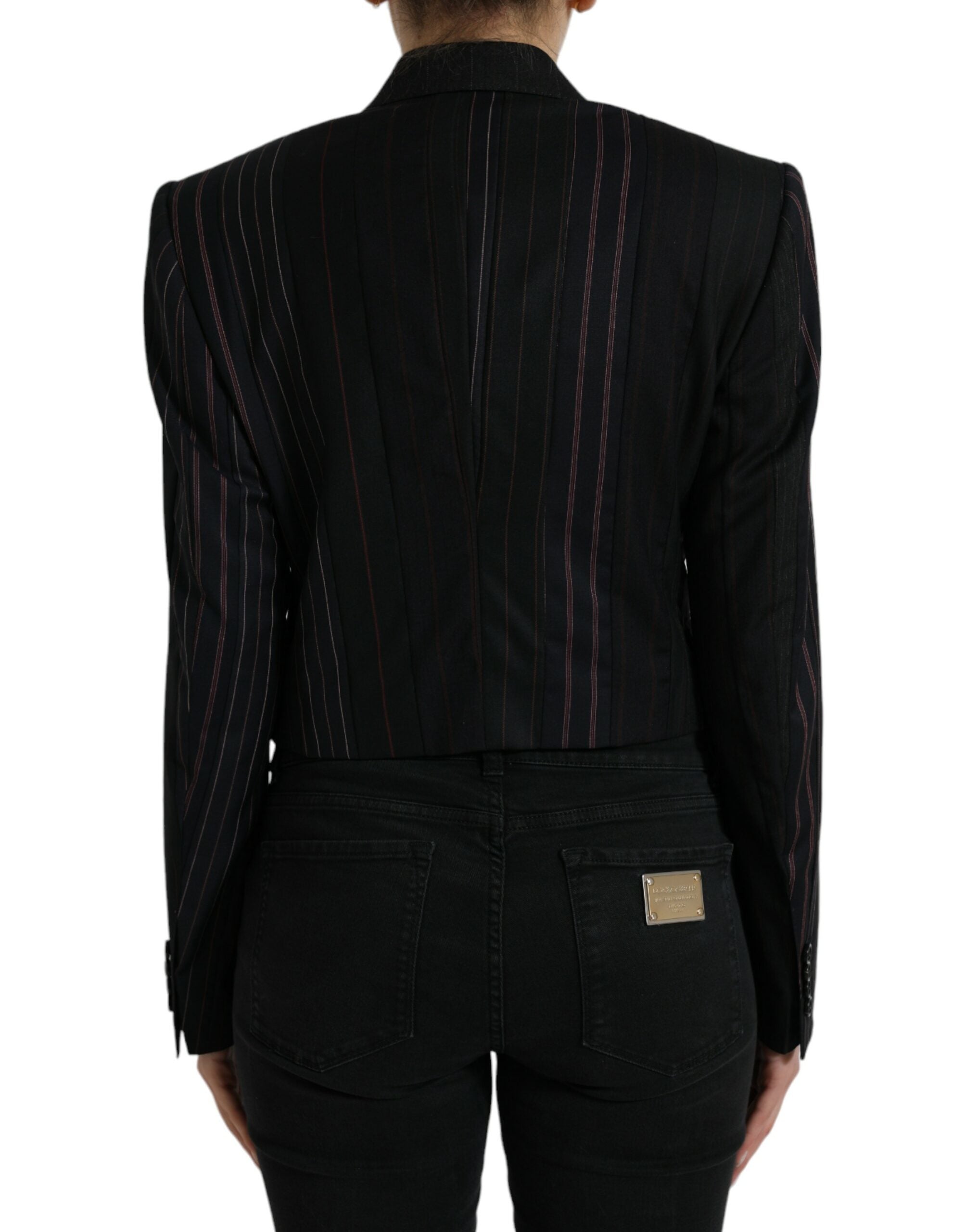 Dolce & Gabbana Black Striped SICILIA Double Breasted Jacket -   -  Dolce & Gabbana. Dolce & Gabbana Black Striped SICILIA Double Breasted Jacket -   -  Dolce & Gabbana.
