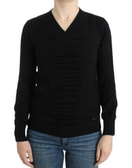 Costume National Black V-neck wool sweater -   -  Costume National.