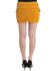 Costume National Yellow corduroy mini skirt -   -  Costume National.