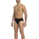 Cavalli Class Black Cotton Men Brief -   -  Cavalli Class.