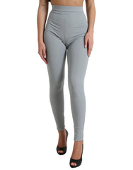 Dolce & Gabbana Gray Nylon Slim Trouser Pants -   -  Dolce & Gabbana.