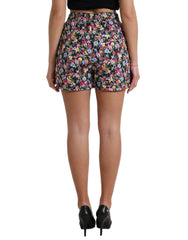 Dolce & Gabbana Multicolor Floral High Waist Hot Pants Shorts -   -  Dolce & Gabbana.
