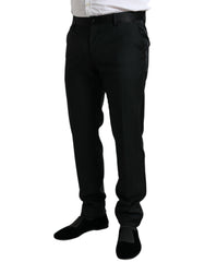 Dolce & Gabbana Black Wool Slim Fit Formal Trouser Dress Pants -   -  Dolce & Gabbana.