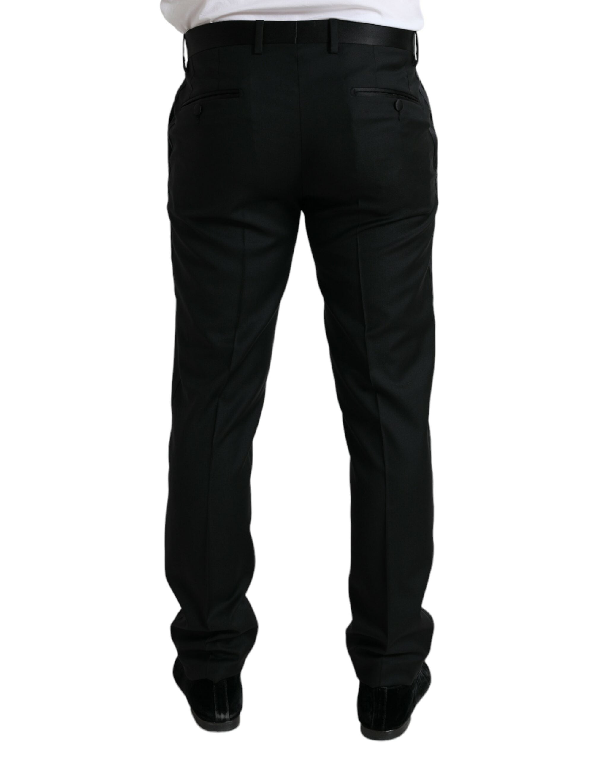 Dolce & Gabbana Black Wool Slim Fit Formal Trouser Dress Pants -   -  Dolce & Gabbana. Dolce & Gabbana Black Wool Slim Fit Formal Trouser Dress Pants -   -  Dolce & Gabbana.