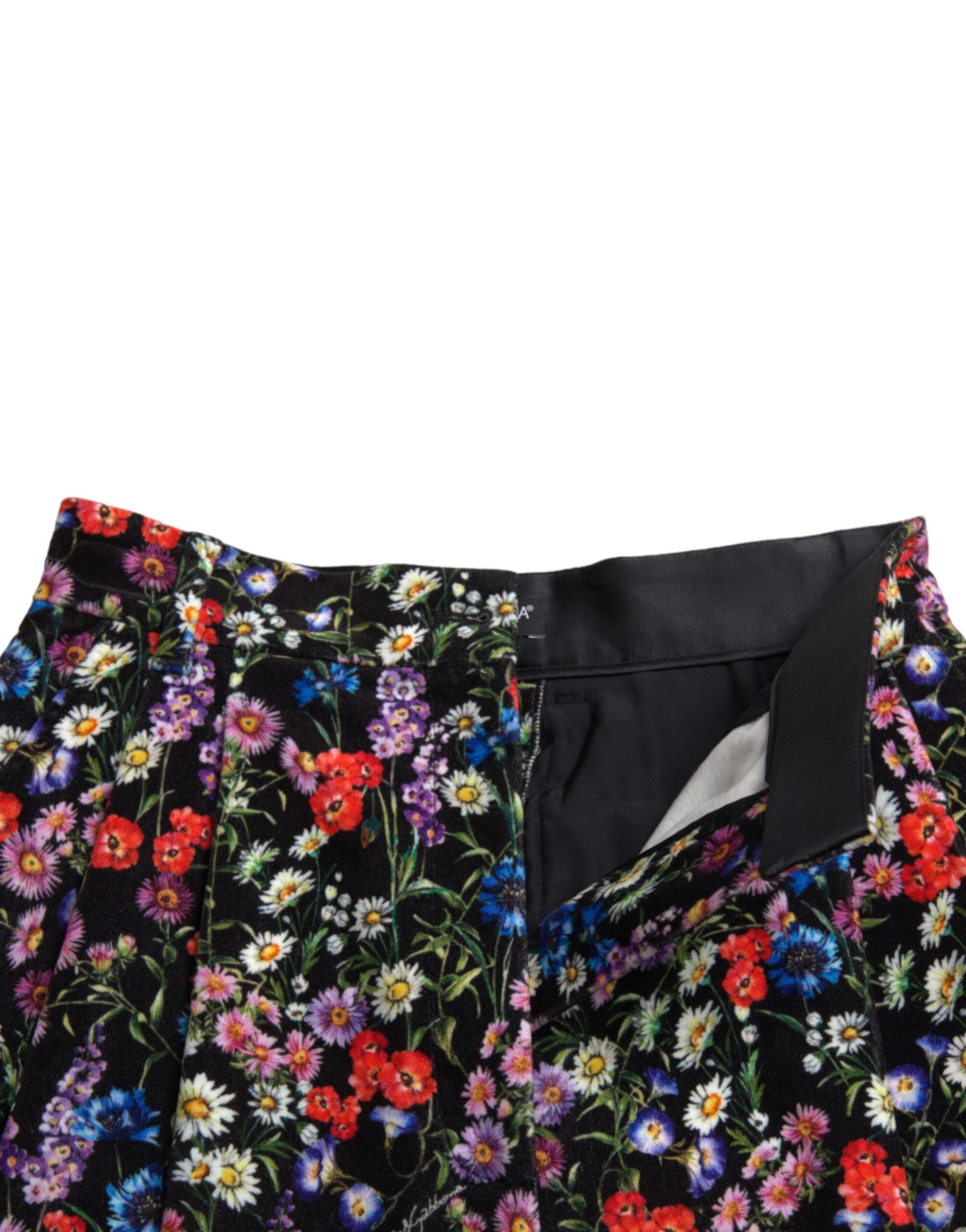 Dolce & Gabbana Black Floral High Waist Hot Pants Shorts -   -  Dolce & Gabbana. Dolce & Gabbana Black Floral High Waist Hot Pants Shorts -   -  Dolce & Gabbana.