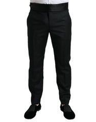 Dolce & Gabbana Black Wool Slim Fit Formal Trouser Dress Pants -   -  Dolce & Gabbana.