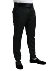 Dolce & Gabbana Black Wool Slim Fit Formal Trouser Dress Pants -   -  Dolce & Gabbana.