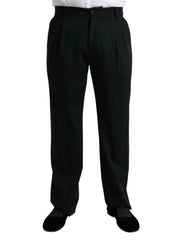 Dolce & Gabbana Black Wool Formal Straight Fit Dress Pants -   -  Dolce & Gabbana.