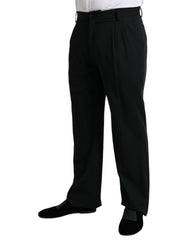 Dolce & Gabbana Black Wool Formal Straight Fit Dress Pants -   -  Dolce & Gabbana.