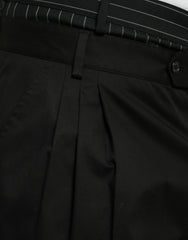 Dolce & Gabbana Black Cotton Stretch Cargo Bermuda Shorts -   -  Dolce & Gabbana.