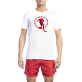 Bikkembergs White Cotton Men T-Shirt -   -  Bikkembergs.