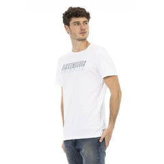 Bikkembergs White Cotton Men T-Shirt - - Bikkembergs.