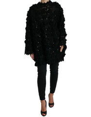 Dolce & Gabbana Black Sequined Embellished Pullover Sweater -   -  Dolce & Gabbana.