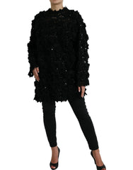 Dolce & Gabbana Black Sequined Embellished Pullover Sweater -   -  Dolce & Gabbana.