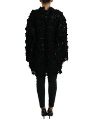 Dolce & Gabbana Black Sequined Embellished Pullover Sweater -   -  Dolce & Gabbana.