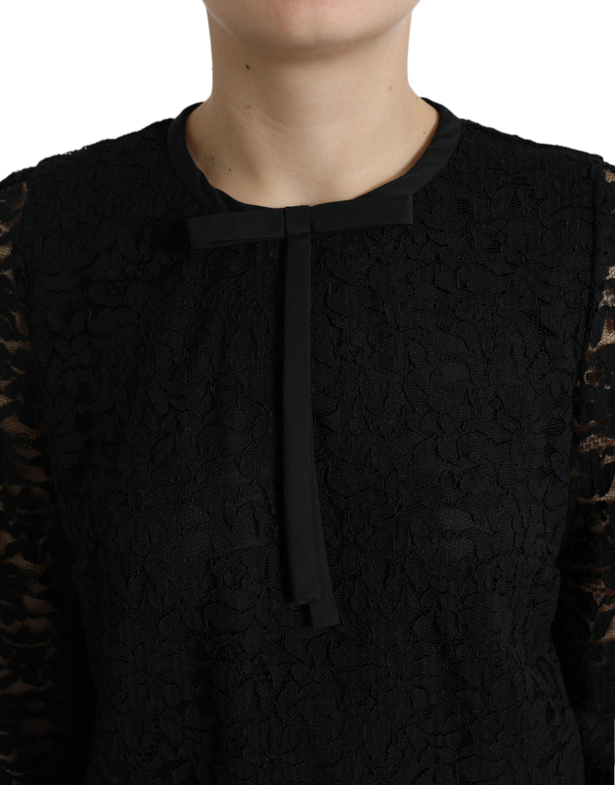 Dolce & Gabbana Black STAFF Blouse Floral Lace Nylon Top -   -  Dolce & Gabbana. Dolce & Gabbana Black STAFF Blouse Floral Lace Nylon Top -   -  Dolce & Gabbana.