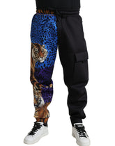Dolce & Gabbana Black Tiger Print Cargo Jogger Pants -   -  Dolce & Gabbana.