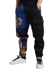 Dolce & Gabbana Black Tiger Print Cargo Jogger Pants -   -  Dolce & Gabbana.