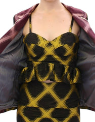 House of Holland Purple checkered blazer jacket -   -  House of Holland.